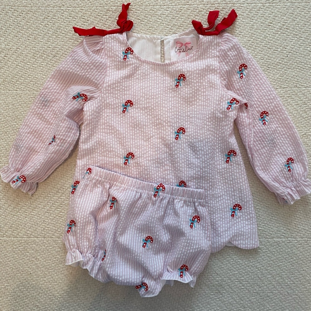 Seersucker Candy Cane set
